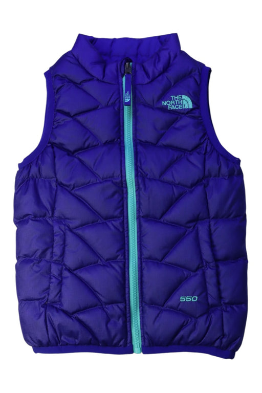 A Purple Outerwear Vests from The North Face in size 6T for neutral. (Front View)