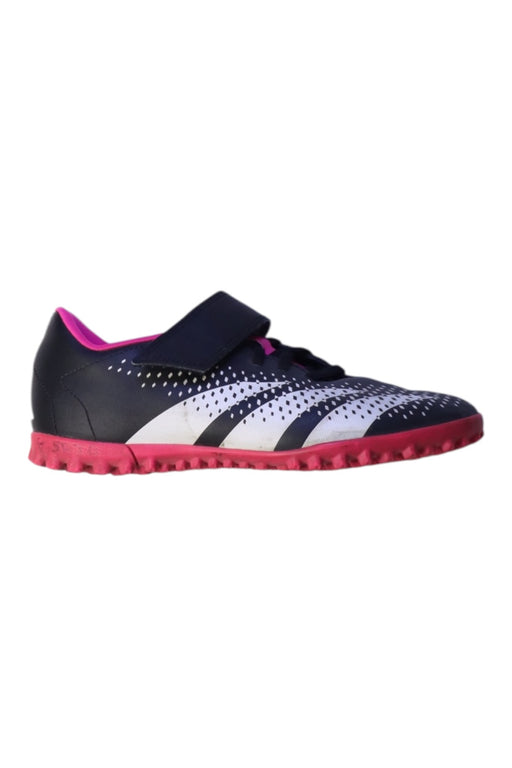 A Navy Cleats/Soccer Shoes from Adidas in size 12Y for neutral. (Front View)
