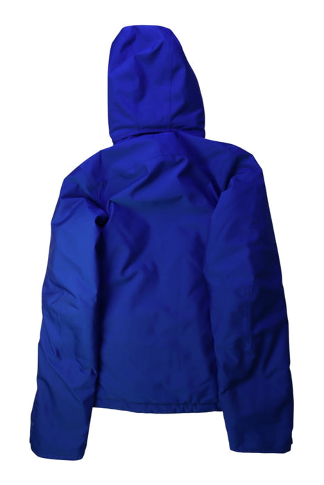 A Blue Rain Jackets from Patagonia in size 14Y for boy. (Back View)