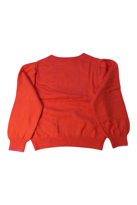 A Red Long Sleeve Tops from Catimini in size 5T for girl. (Back View)