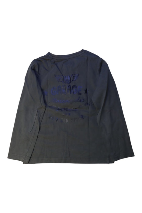 A Green Long Sleeve T Shirts from La Compagnie des Petits in size 6T for boy. (Back View)