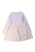 A White Long Sleeve Dresses from Petit Bateau in size 5T for girl. (Back View)