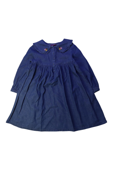 A Blue Long Sleeve Dresses from Sergent Major in size 5T for girl. (Front View)