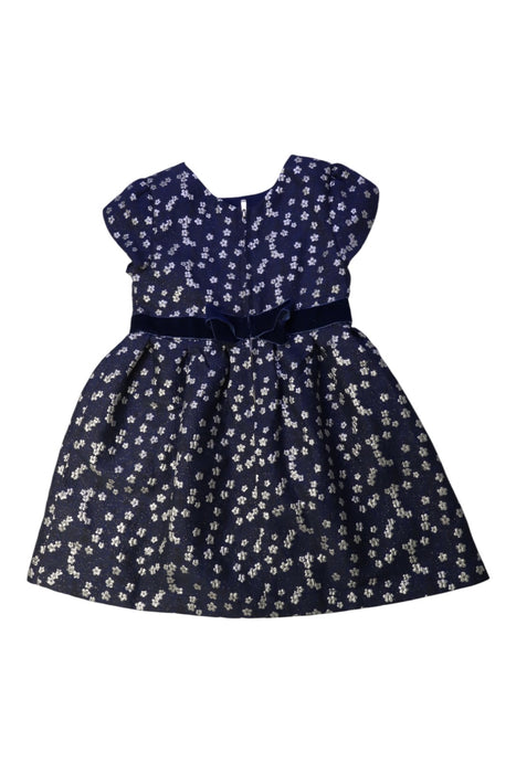 A Navy Short Sleeve Dresses from Sergent Major in size 5T for girl. (Back View)