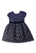 A Navy Short Sleeve Dresses from Sergent Major in size 5T for girl. (Back View)