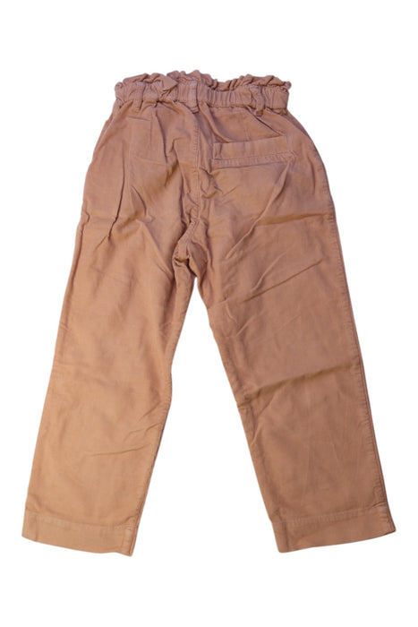 A Brown Casual Pants from Petit Bateau in size 5T for girl. (Back View)