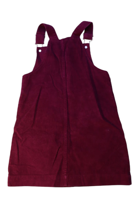 A Burgundy Overall Dresses from Sergent Major in size 5T for girl. (Back View)