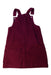 A Burgundy Overall Dresses from Sergent Major in size 5T for girl. (Back View)