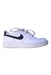 A White Sneakers from Nike in size 5T for boy. (Front View)