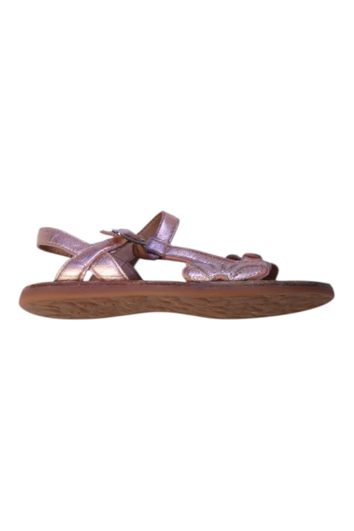 A Pink Sandals from Pom d’Api in size 6T for girl. (Front View)