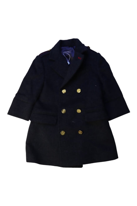 A Navy Coats from Nicholas & Bears in size 12-18M for boy. (Front View)