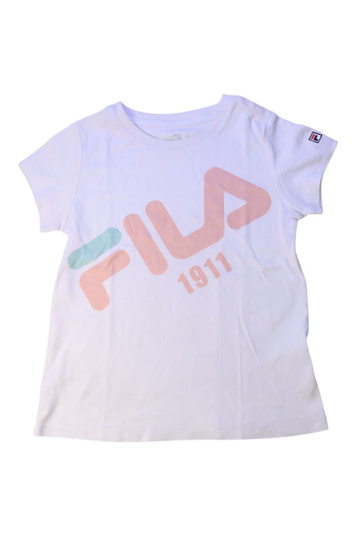 A White Short Sleeve T Shirts from Fila in size 7Y for girl. (Front View)