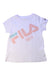 A White Short Sleeve T Shirts from Fila in size 7Y for girl. (Front View)