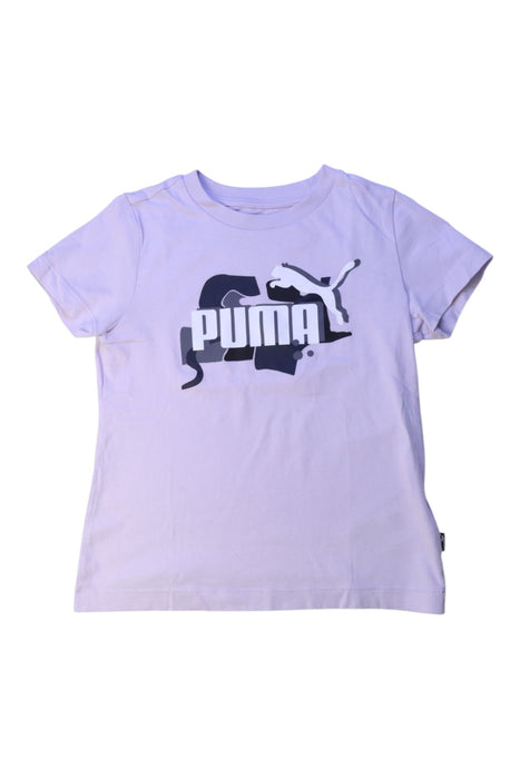 A Purple Short Sleeve T Shirts from Puma in size 5T for girl. (Front View)