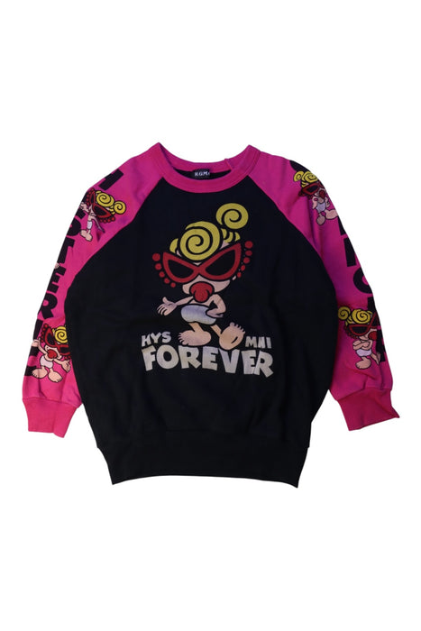 A Black Crewneck Sweatshirts from Hysteric Mini in size 7Y for girl. (Front View)