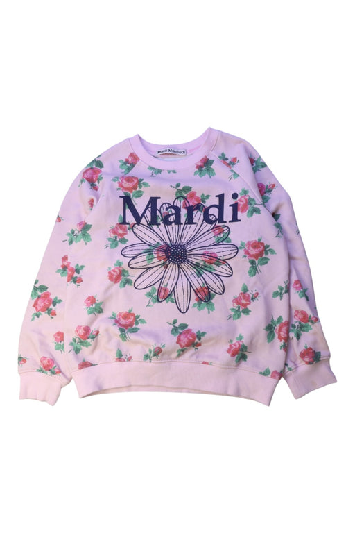 A Pink Crewneck Sweatshirts from Mardi Mercredi in size 6T for girl. (Front View)