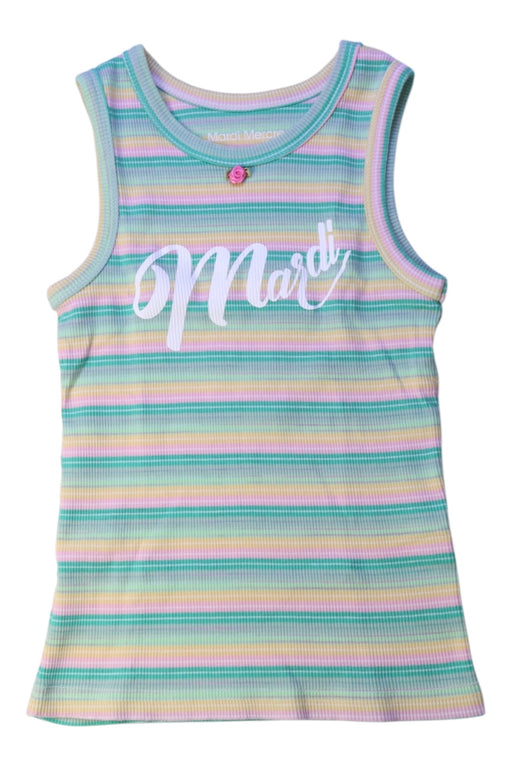 A Multicolour Sleeveless Tops from Mardi Mercredi in size 6T for girl. (Front View)