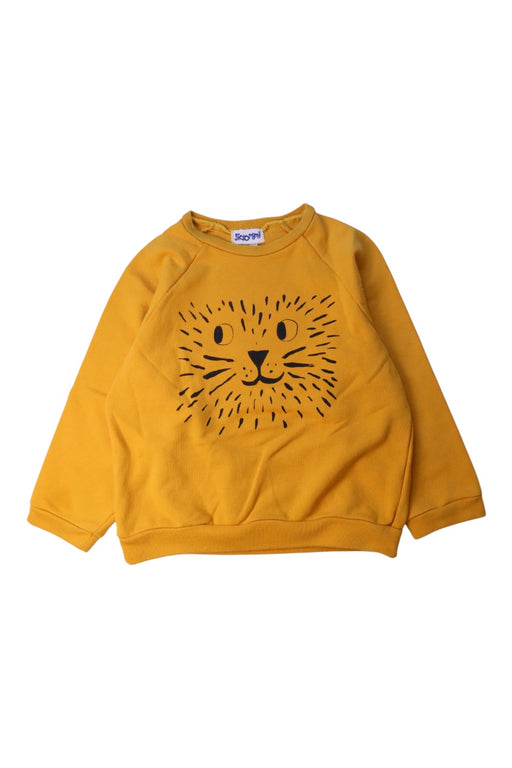 A Yellow Crewneck Sweatshirts from Siaomimi in size 6T for neutral. (Front View)