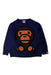 A Navy Crewneck Sweatshirts from Bape by A Bathing Ape in size 5T for boy. (Front View)