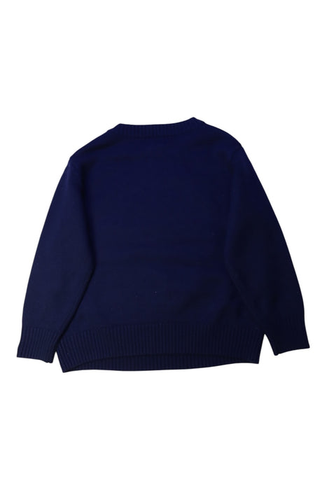 A Navy Crewneck Sweatshirts from Bape by A Bathing Ape in size 5T for boy. (Back View)