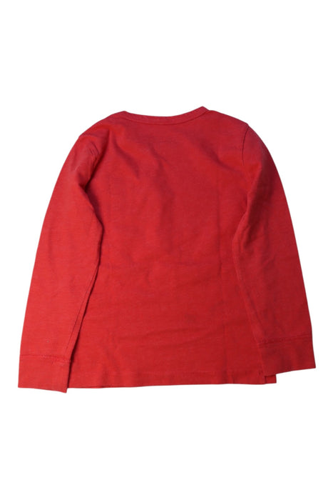 A Red Long Sleeve T Shirts from Crewcuts in size 4T for boy. (Back View)