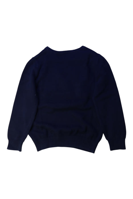 A Navy Crewneck Sweatshirts from Seed in size 6T for boy. (Back View)