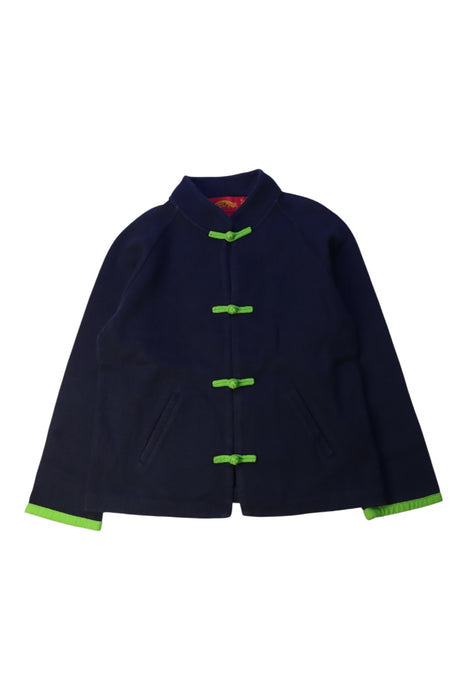 A Navy Lightweight Jackets from Shanghai Tang in size 6T for boy. (Front View)