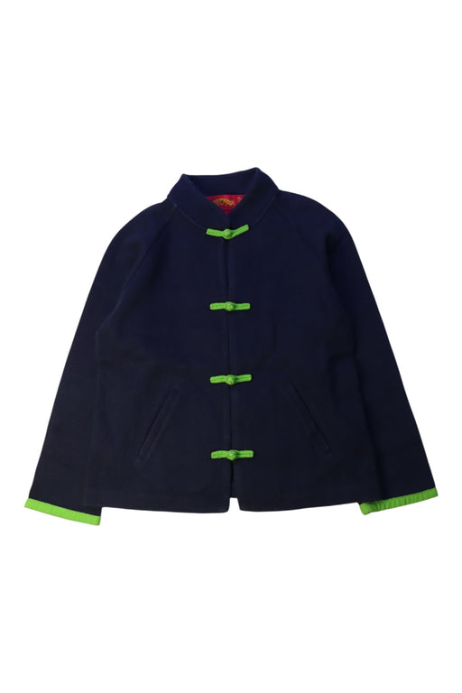 A Navy Lightweight Jackets from Shanghai Tang in size 6T for boy. (Front View)