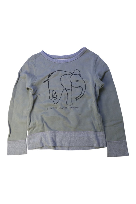 A Grey Long Sleeve Tops from Crewcuts in size 6T for boy. (Front View)