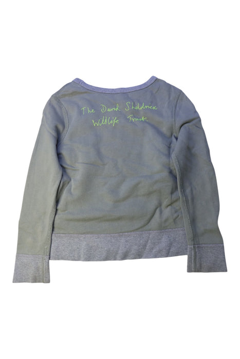A Grey Long Sleeve Tops from Crewcuts in size 6T for boy. (Back View)