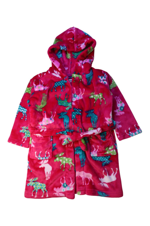 A Multicolour Bathrobes from Little Blue House in size 4T for girl. (Front View)