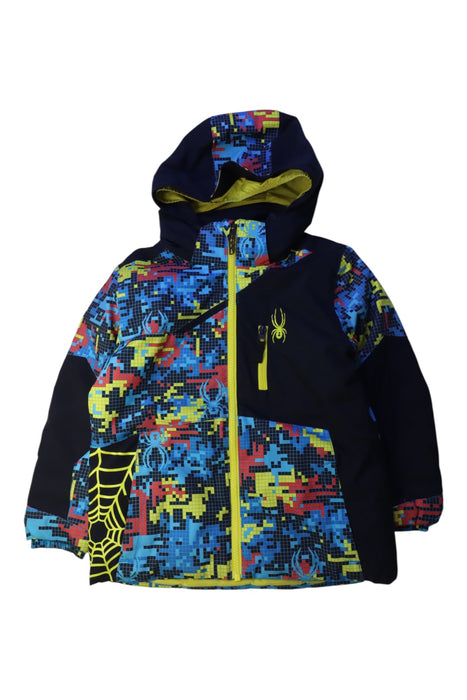 A Multicolour Ski Jackets from Spyder in size 6T for boy. (Front View)