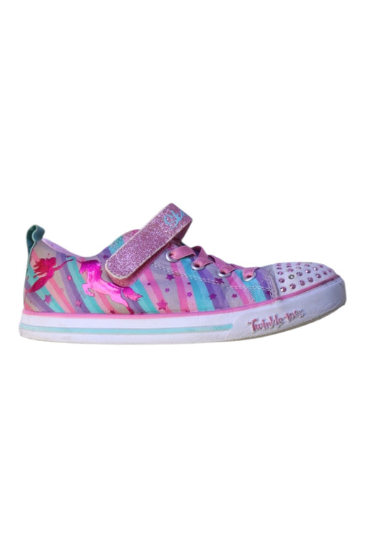 A Multicolour Sneakers from Skechers in size 7Y for girl. (Front View)