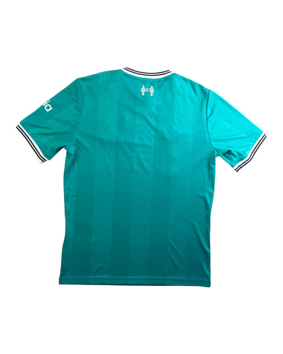 A Teal Short Sleeve T Shirts from Adidas in size 11Y for boy. (Back View)