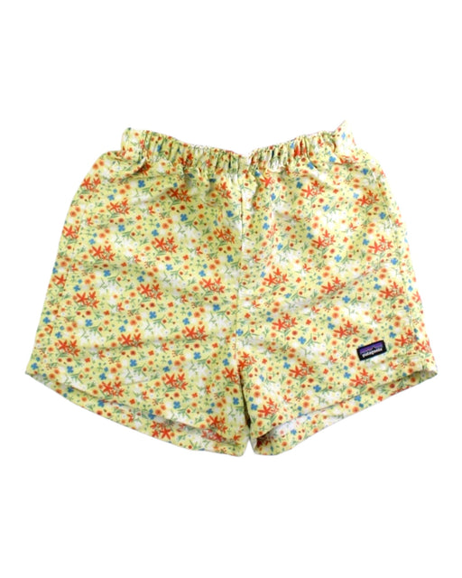 A Green Shorts from Patagonia in size 3T for girl. (Front View)