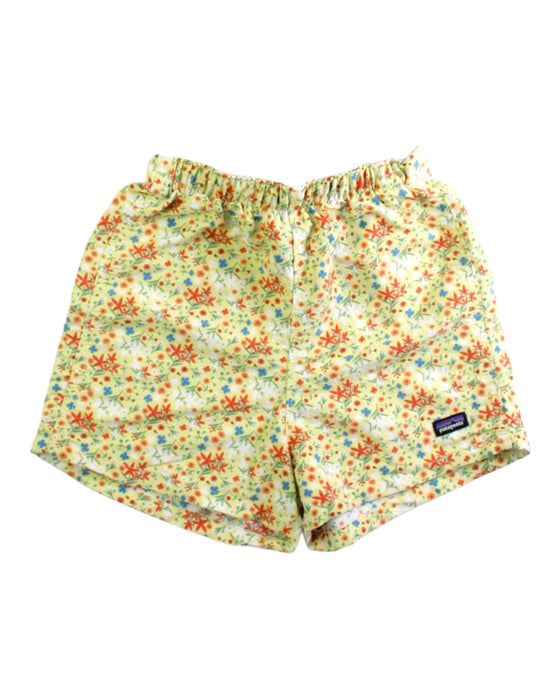A Green Shorts from Patagonia in size 3T for girl. (Front View)