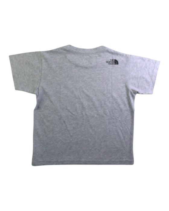 A Grey Short Sleeve T Shirts from The North Face in size 5T for boy. (Back View)