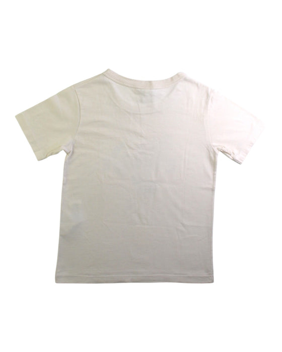 A Beige Short Sleeve T Shirts from Petit Bateau in size 8Y for boy. (Back View)
