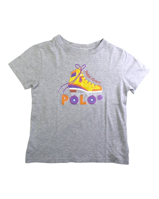 A Grey Short Sleeve T Shirts from Polo Ralph Lauren in size 5T for neutral. (Front View)