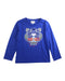 A Blue Long Sleeve T Shirts from Kenzo in size 6T for boy. (Front View)