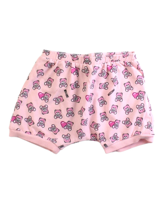 A Pink Shorts from Moschino in size 12-18M for girl. (Front View)