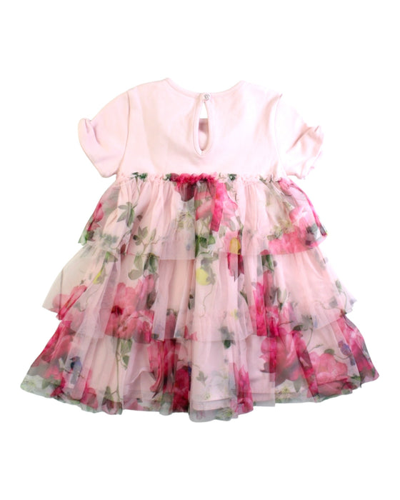 A Pink Short Sleeve Dresses from Baker by Ted Baker in size 2T for girl. (Back View)