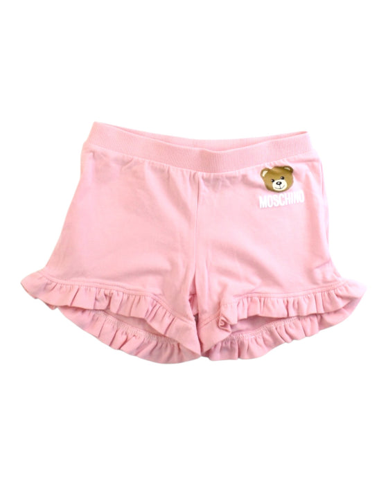 A Pink Shorts from Moschino in size 2T for girl. (Front View)
