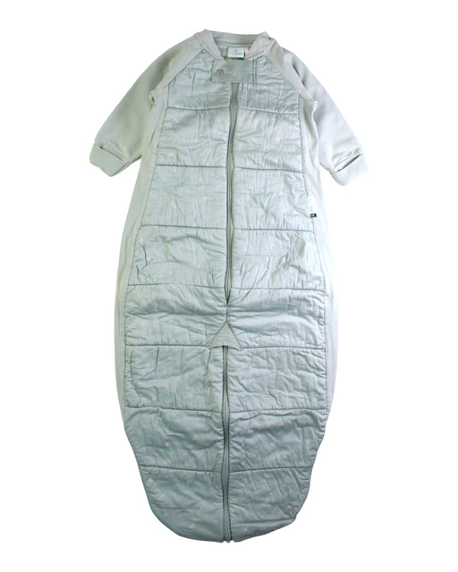 A Grey Sleepsacs from ErgoPouch in size 2T for neutral. (Front View)
