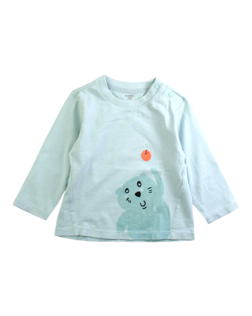 A Blue Long Sleeve T Shirts from Balabala in size 6-12M for boy. (Front View)