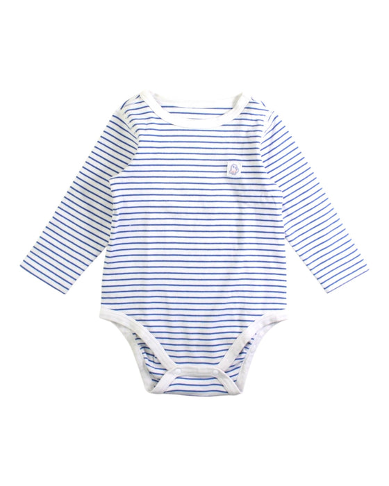A Blue Long Sleeve Bodysuits from Balabala in size 12-18M for boy. (Front View)