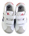 A White Sneakers from Adidas in size 3T for boy. (Back View)