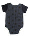 A Black Short Sleeve Bodysuits from TinyBitz in size 12-18M for neutral. (Back View)