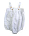 A White Sleeveless Rompers from Seed in size 3-6M for neutral. (Front View)