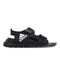 A Black Sandals from Adidas in size 18-24M for neutral. (Front View)